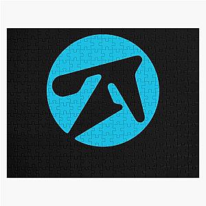 Aphex Twin Alternative Style Logo In Blue Jigsaw Puzzle