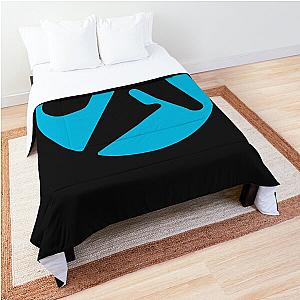 Aphex twin alternative style logo in blue Comforter