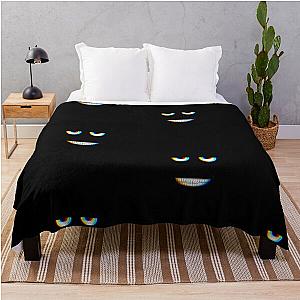 Aphex twin parody trippy face  Throw Blanket