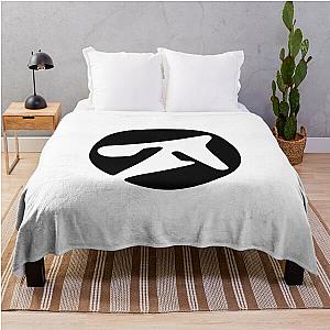 aphex twin alternative style logo in black  Throw Blanket