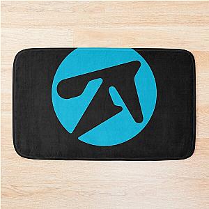 Aphex twin alternative style logo in blue Bath Mat