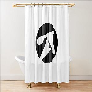 aphex twin alternative style logo in black  Shower Curtain