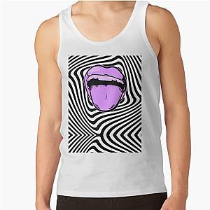 Hypnotic mouth Aphex twin trippy pattern crystal castles Tank Top