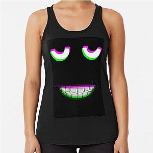 Aphex Twin trippy crippy face, Boards Of Canada Racerback Tank Top