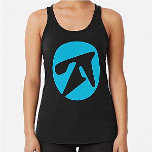 Aphex twin alternative style logo in blue Racerback Tank Top