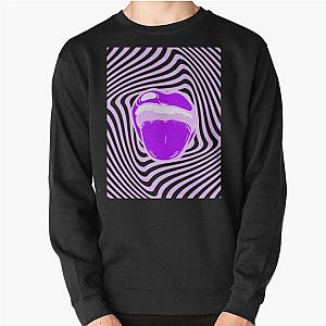 Hypnotic mouth Aphex twin trippy pattern crystal castles Pullover Sweatshirt