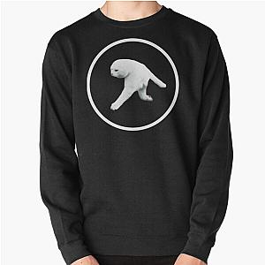 Aphex Twin Two legged cat (white logo) Pullover Sweatshirt