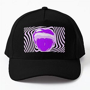 Hypnotic mouth Aphex twin trippy pattern crystal castles Baseball Cap