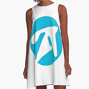 aphex twin alternative style logo in blue  A-Line Dress