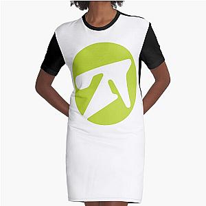 aphex twin alternative style logo in green  Graphic T-Shirt Dress