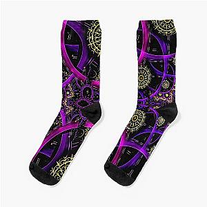 Trippy Aphex twin trippy pattern crystal castles Socks