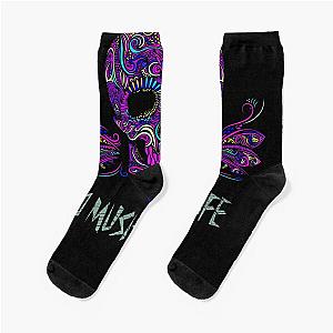 Aphex twin trippy pattern crystal castles Socks