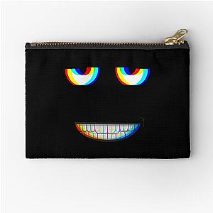 Aphex twin parody trippy face  Zipper Pouch