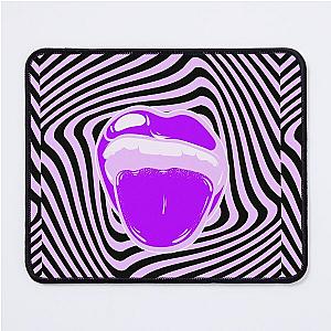 Hypnotic mouth Aphex twin trippy pattern crystal castles Mouse Pad