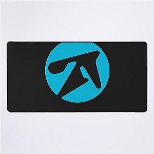 Aphex twin alternative style logo in blue Desk Mat