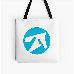 aphex twin alternative style logo in blue  All Over Print Tote Bag