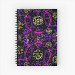 Trippy Aphex twin trippy pattern crystal castles Spiral Notebook