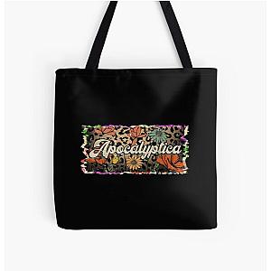 Flowers Apocalyptica Vintage Style Gift Fan All Over Print Tote Bag