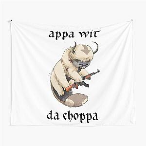 Appa With A Choppa Soldier Tapestry