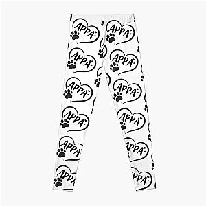 Appa pet dog or cat name in a heart with a paw, great gift for dog or cat owners Leggings