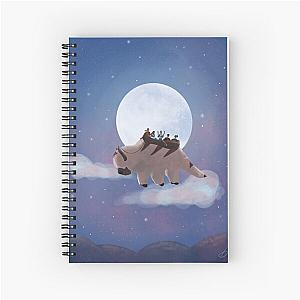 Appa and Team Avatar: Under the Moon Spiral Notebook