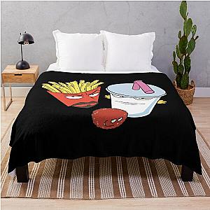 Frylock Meatwad Master Shake Aqua Teen Hunger Force   Throw Blanket