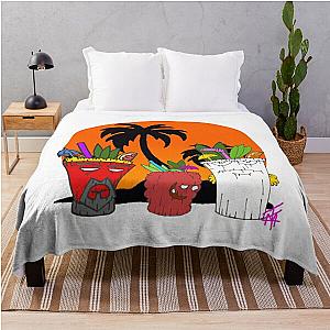 Aqua teen hunger force tiki10 Throw Blanket