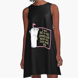 Vintage Aqua Teen Hunger Force A-Line Dress