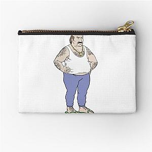 Aqua teen hunger force Carl angry wearing sandals  Zipper Pouch