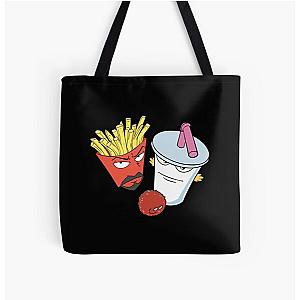 Frylock Meatwad Master Shake Aqua Teen Hunger Force   All Over Print Tote Bag