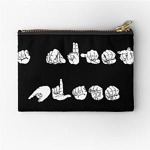 A Quiet Place ASL Design Zipper Pouch