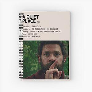 A Quiet Place Minimalist Poster Spiral Notebook