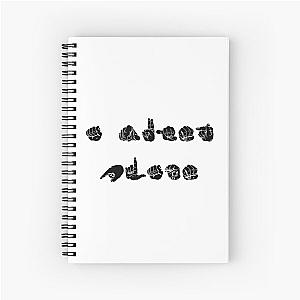 A Quiet Place ASL Black Spiral Notebook