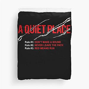 A Quiet Place - Rules Essential Duvet Cover