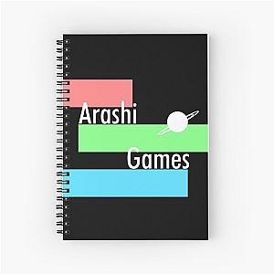 Arashi Games Striped Color Block Spiral Notebook