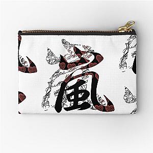 Arashi Random Scribble Red Zipper Pouch