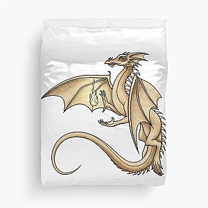 Arcane golden dragon  Duvet Cover