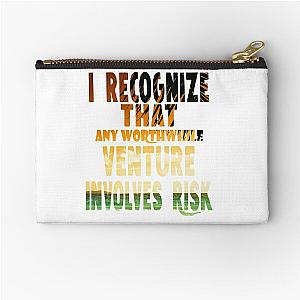 Arcane I recognize that any worthwhile venture involves risk. Zipper Pouch