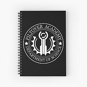 Piltover Academy with Logo BUT WHITE Spiral Notebook