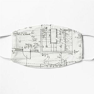 Architects Blueprint - Architecture Pattern Flat Mask RB2611