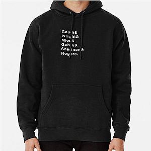 Architects List (Gaudi, Wright, Mies van der Rohe, Gehry, Saarinen, Rogers) Pullover Hoodie RB2611