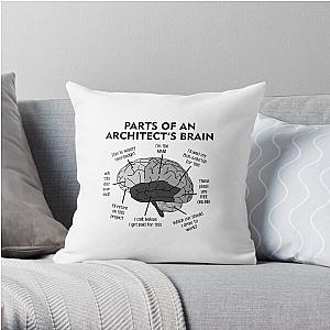 The Architects Brain Anatomy Throw Pillow RB2611