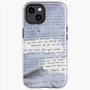 arctic monkeys no. 1 party anthem handwritten lyrics iPhone Tough Case RB0604 [ID555554]