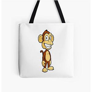 Happy cute monkeys  All Over Print Tote Bag RB0604 [ID555868]