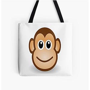 Happy cute monkeys  All Over Print Tote Bag RB0604 [ID555867]