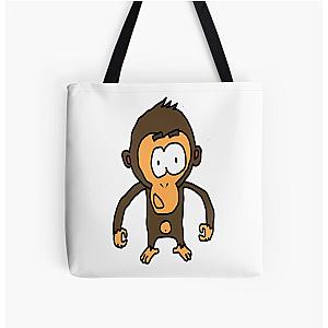 Happy cute monkeys  All Over Print Tote Bag RB0604 [ID555864]