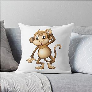 Happy cute monkeys  Throw Pillow RB0604 [ID555809]