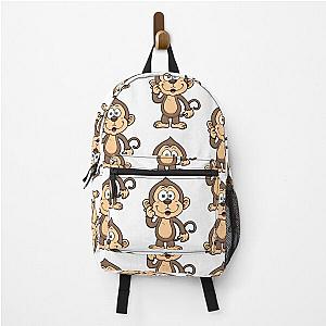 Happy cute monkeys  Backpack RB0604 [ID555824]