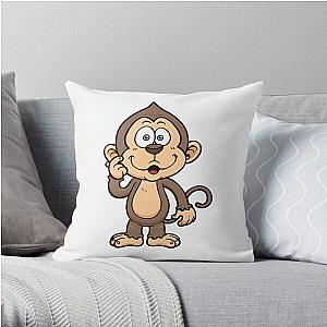 Happy cute monkeys  Throw Pillow RB0604 [ID555804]