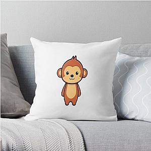 Happy cute monkeys  Throw Pillow RB0604 [ID555798]